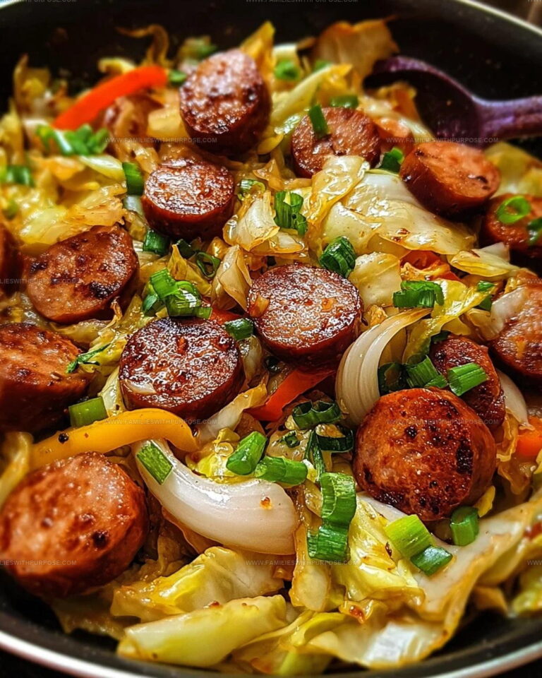 Skillet Sausage Cabbage Stir Fry Recipe