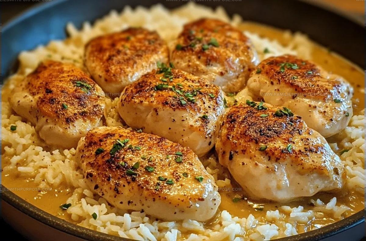 Comfort Smothered Chicken And Rice Recipe
