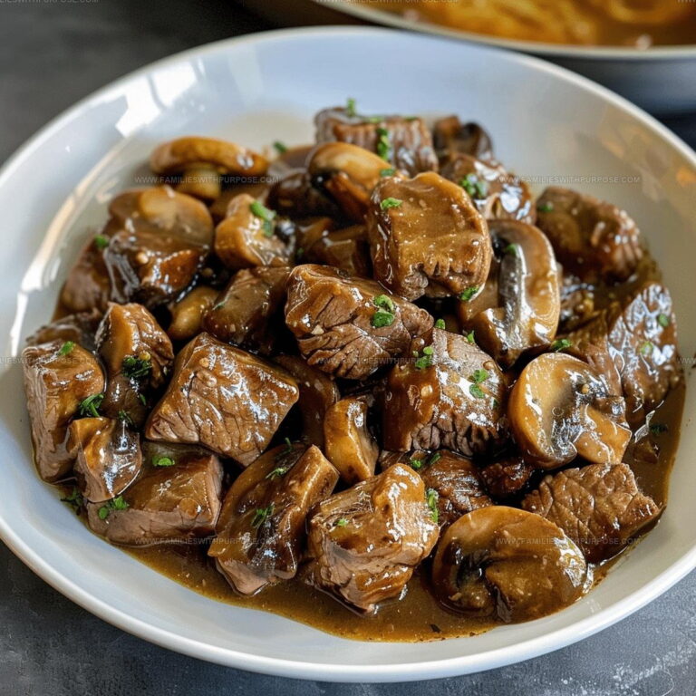 Beef Tips with Mushroom Gravy Recipe
