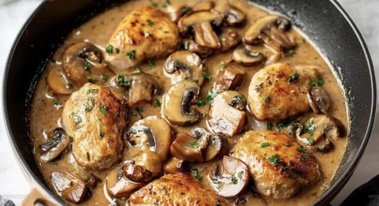 Creamy Skillet Mushroom Chicken Recipe