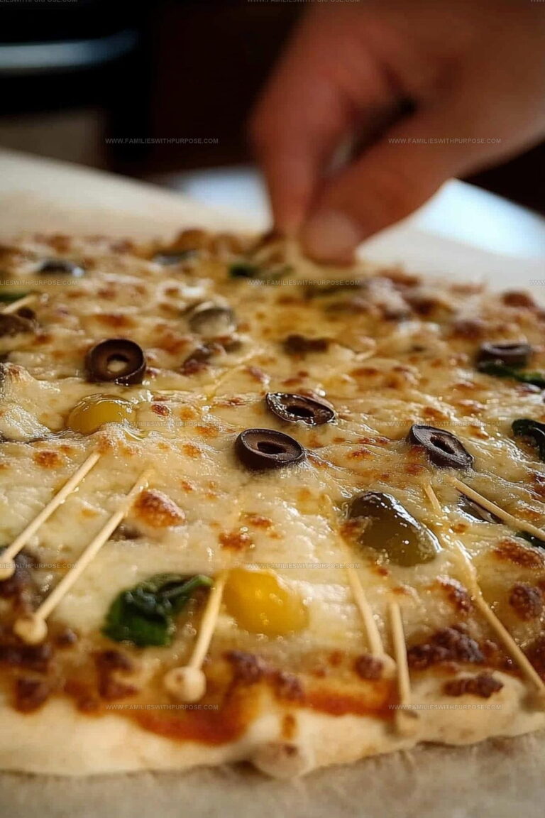 Cheesy White Pizza with Mushrooms, Spinach, and Olives Recipe