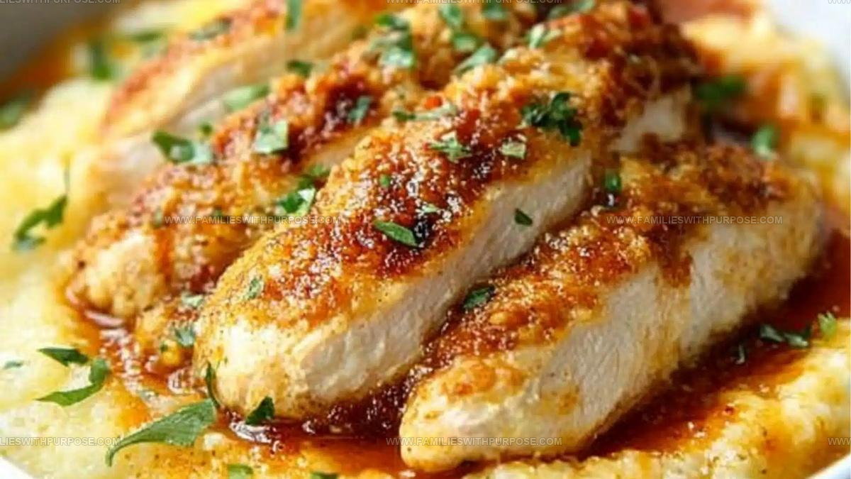 Cajun Chicken and Cheesy Grits Recipe