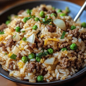 Onion Beef Fried Rice Recipe