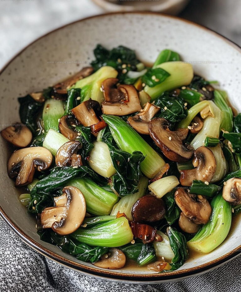Chinese Chili Bok Choy Mushroom Stir Fry Recipe