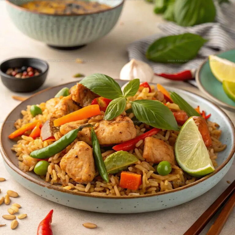 Thai Basil Chicken Fried Rice Recipe