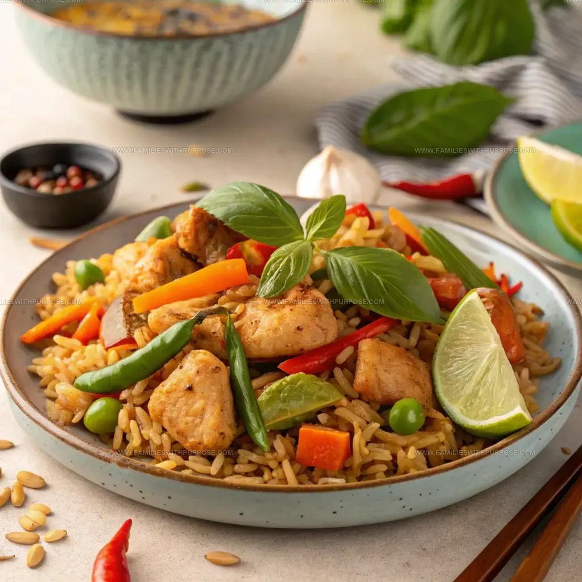 Thai Basil Chicken Fried Rice Recipe