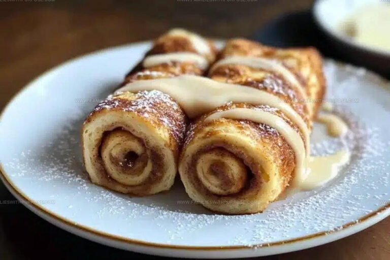 Golden Cinnamon Roll French Toast Roll-Ups Recipe