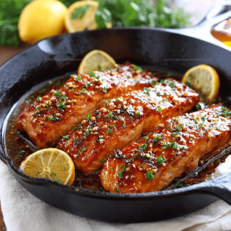 Skillet-Glazed Honey Garlic Glazed Salmon Recipe