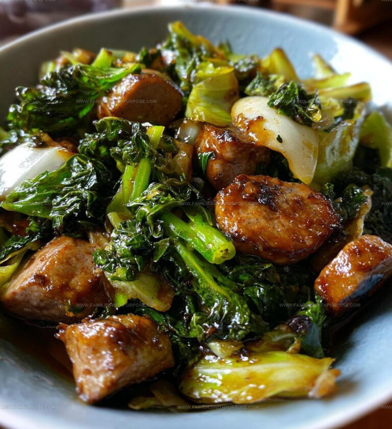One-Pan Sausage Cabbage Stir Fry Recipe
