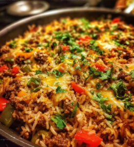 Mexican Beef And Rice Skillet Recipe