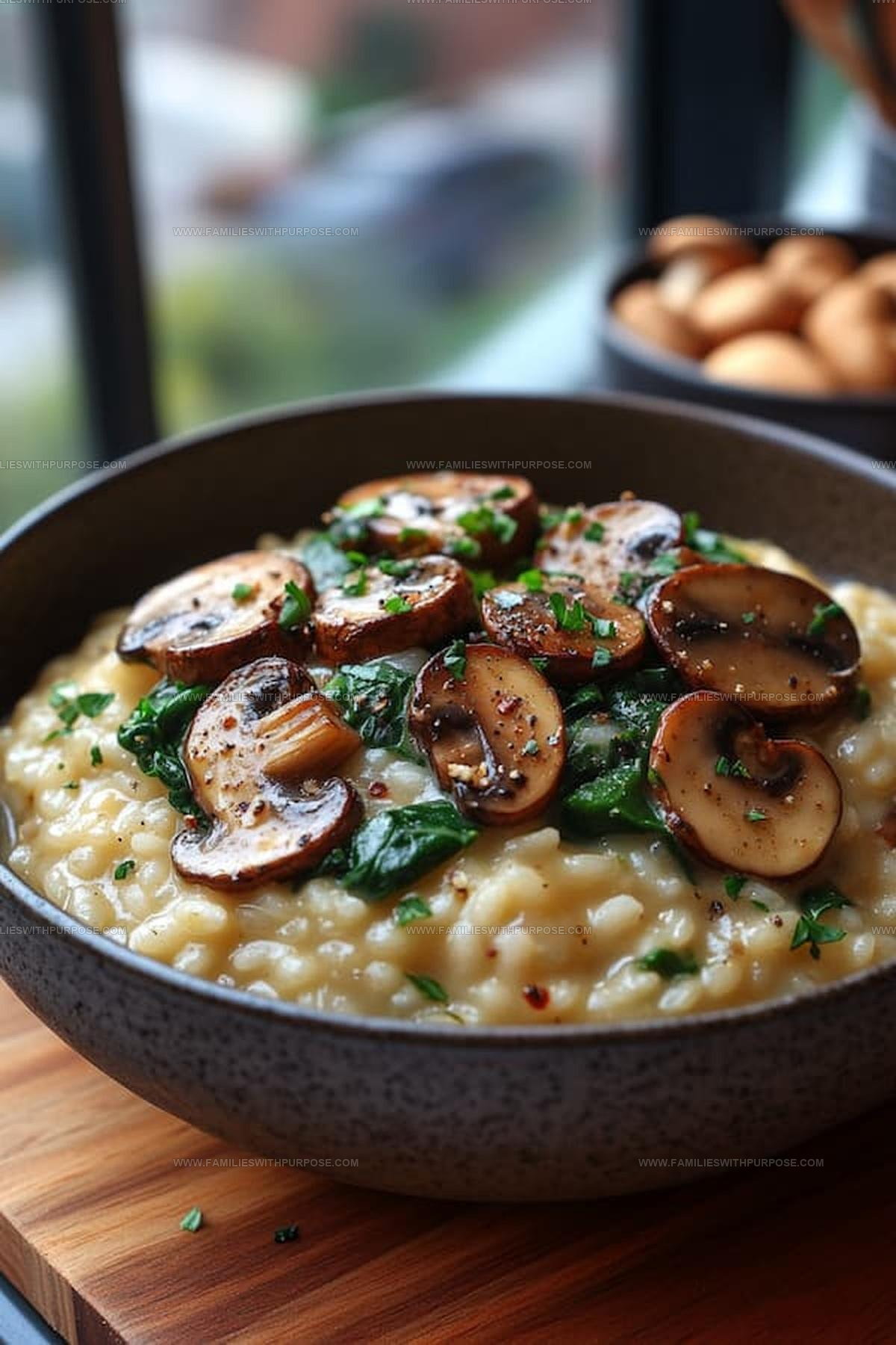Creamy Mushroom and Spinach Risotto Recipe