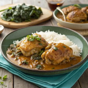 Smothered Chicken Thighs Recipe