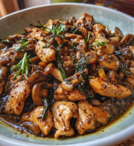 Peppery Black Pepper Chicken Mushrooms Recipe