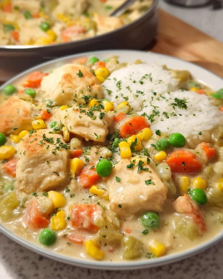 Crustless Chicken Pot Pie Recipe
