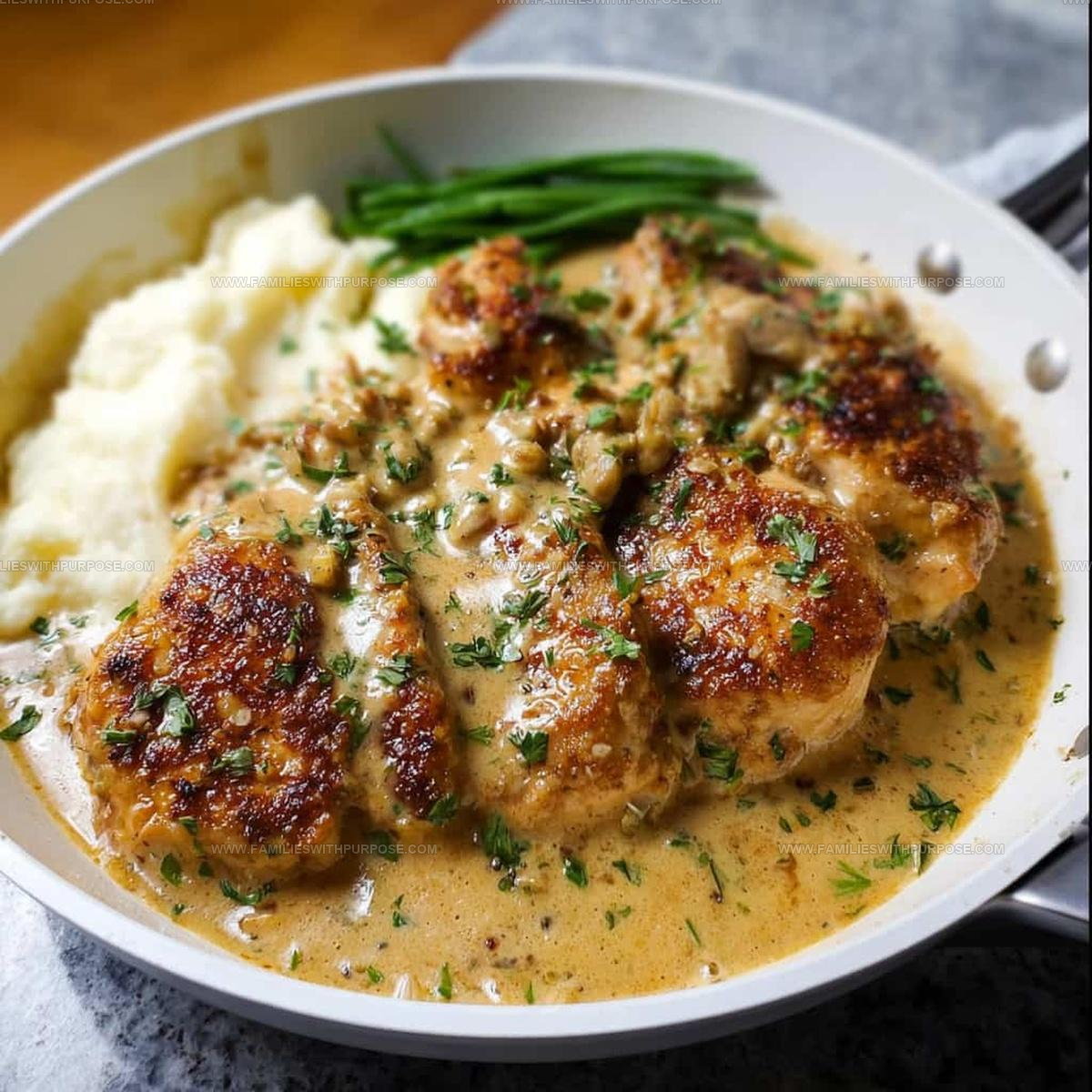 Skillet-Seared Creamy Garlic Chicken Recipe
