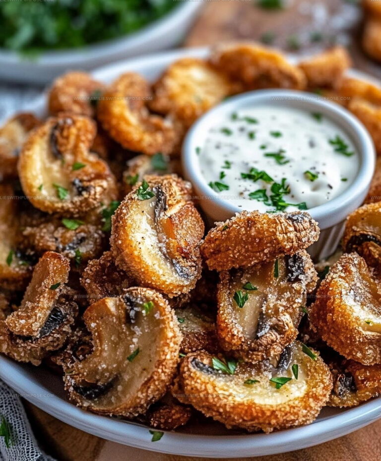 Fried Sliced Mushrooms Ranch Recipe