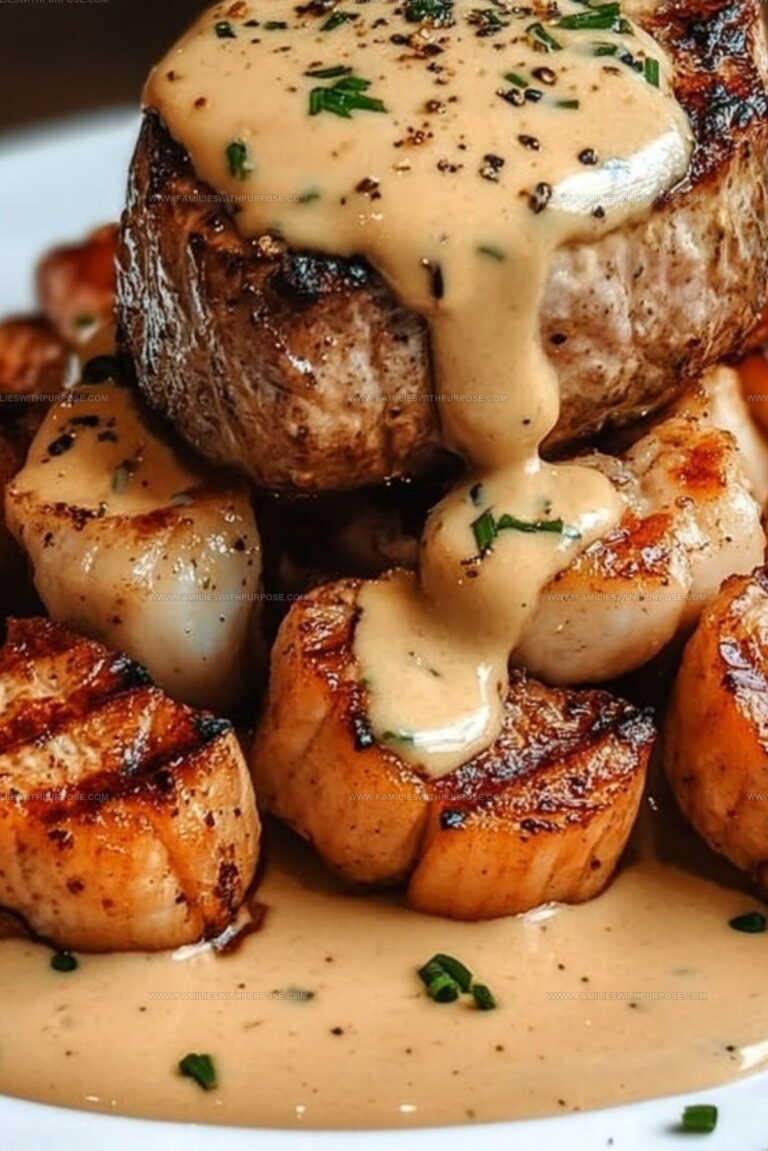 Cream-Sauced Surf And Turf Recipe