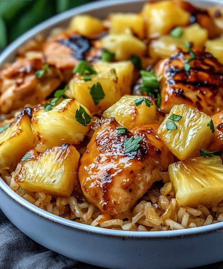 One Pan Pineapple Chicken Rice Recipe