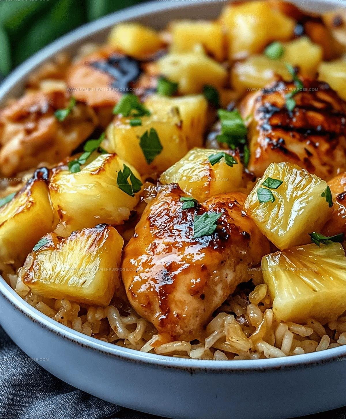 One Pan Pineapple Chicken Rice Recipe