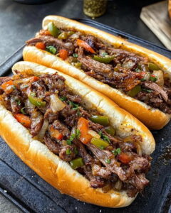 Smoked Brisket Cheesesteaks Recipe