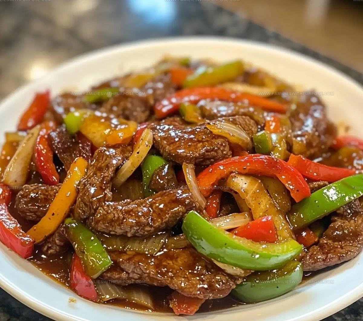Peppery Steak Onion Pepper Steak Recipe
