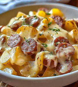 Cheesy Ranch Potatoes And Smoked Sausage Recipe