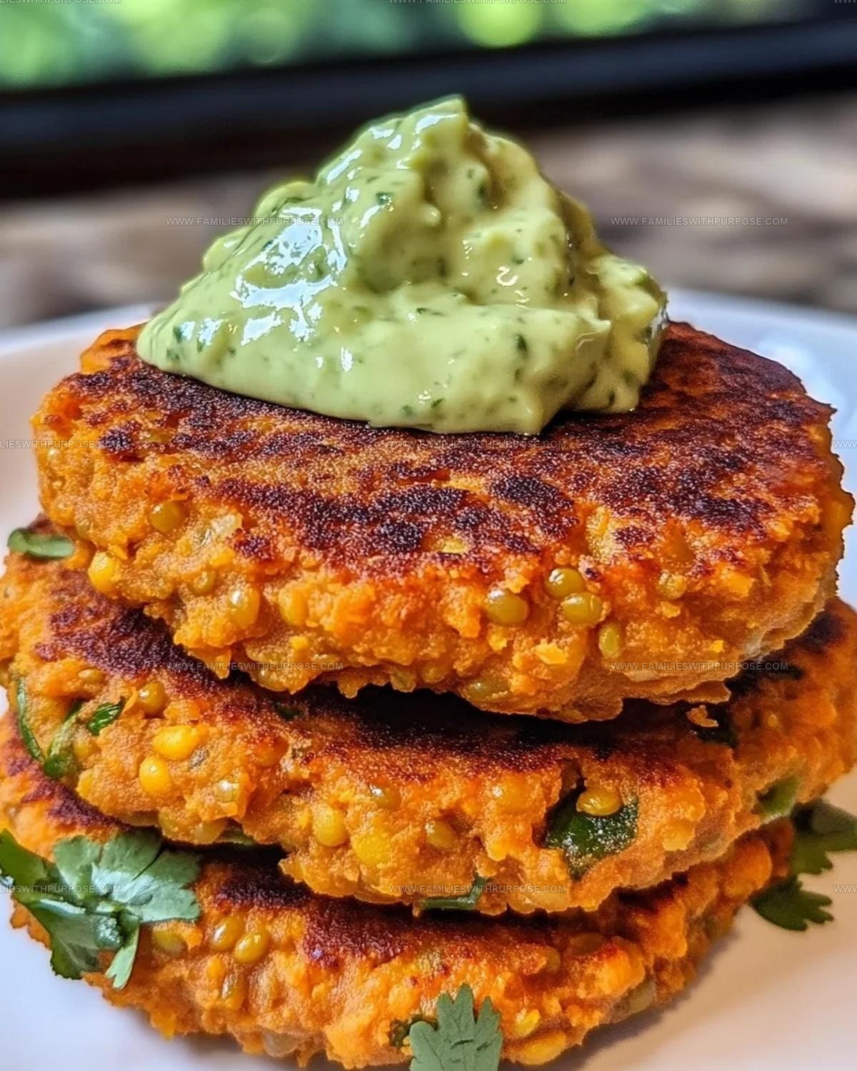 Sweet Potato Red Lentil Patties Recipe