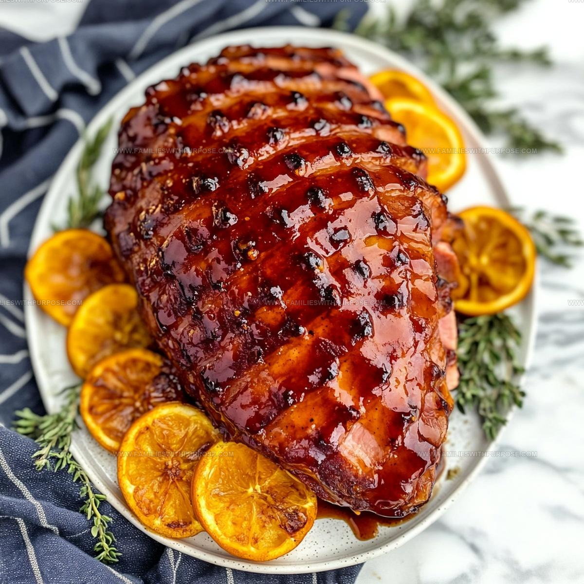 Bourbon Glazed Ham Steak Recipe