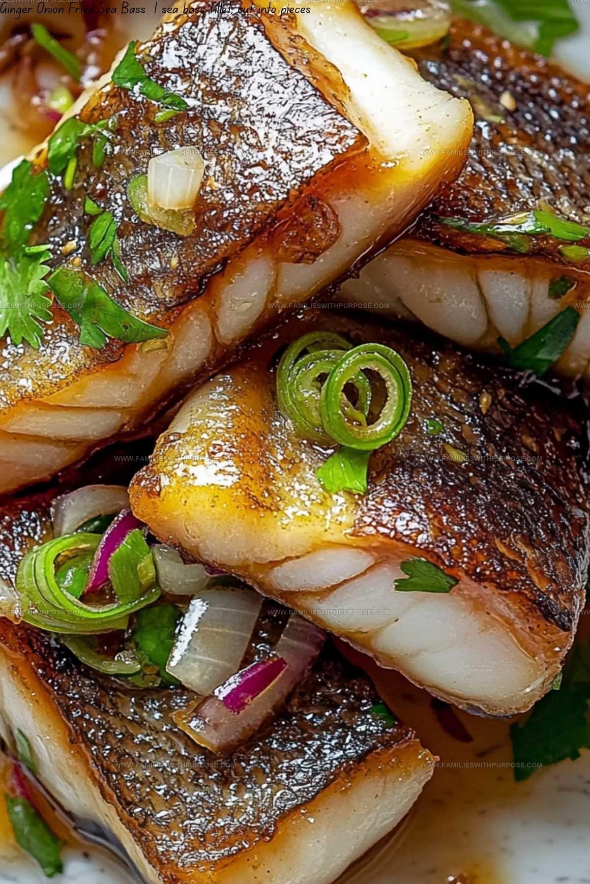 Ginger Onion Fried Sea Bass Recipe