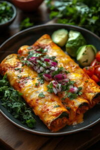 Cheese and Spinach Enchiladas Recipe