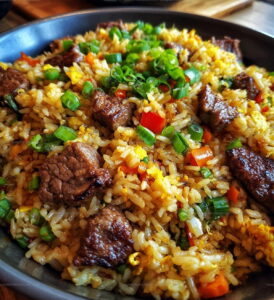 Garlic Butter Steak Fried Rice Recipe