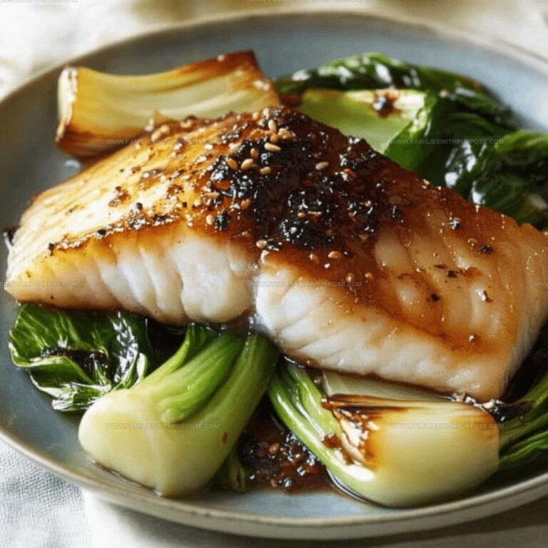 Soy Sesame Glazed Cod Bok Choy Recipe