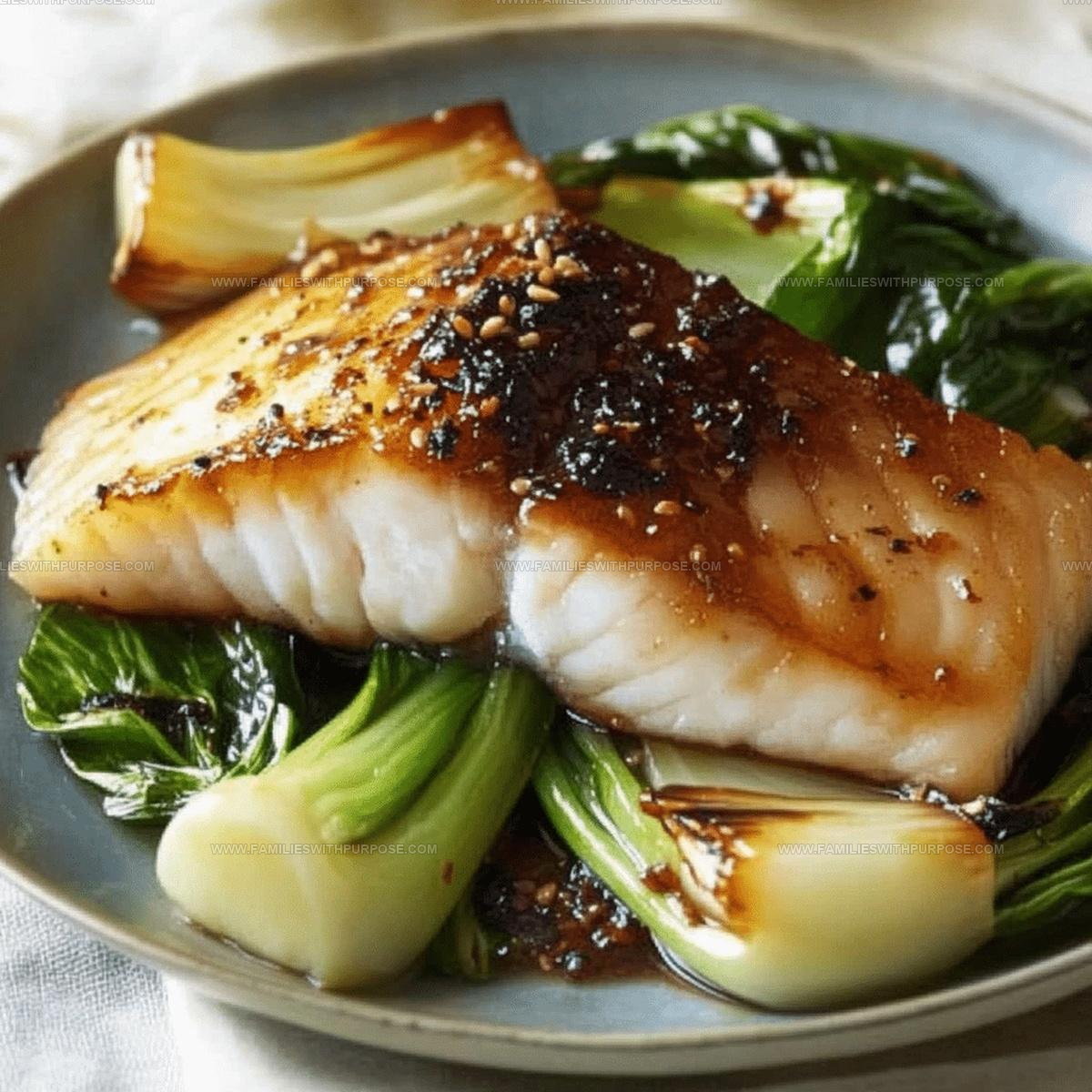 Soy Sesame Glazed Cod Bok Choy Recipe