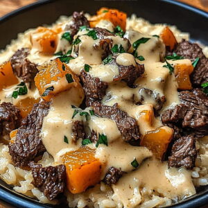 Cheesy Steak and Rice Recipe