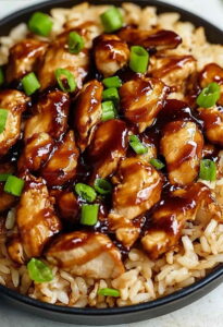 Sweet-Sauced Honey BBQ Chicken Rice Recipe