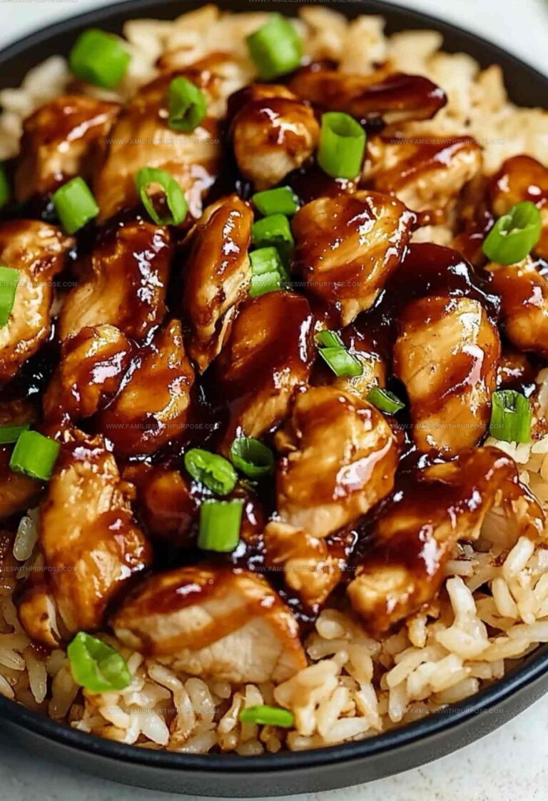 Sweet-Sauced Honey BBQ Chicken Rice Recipe