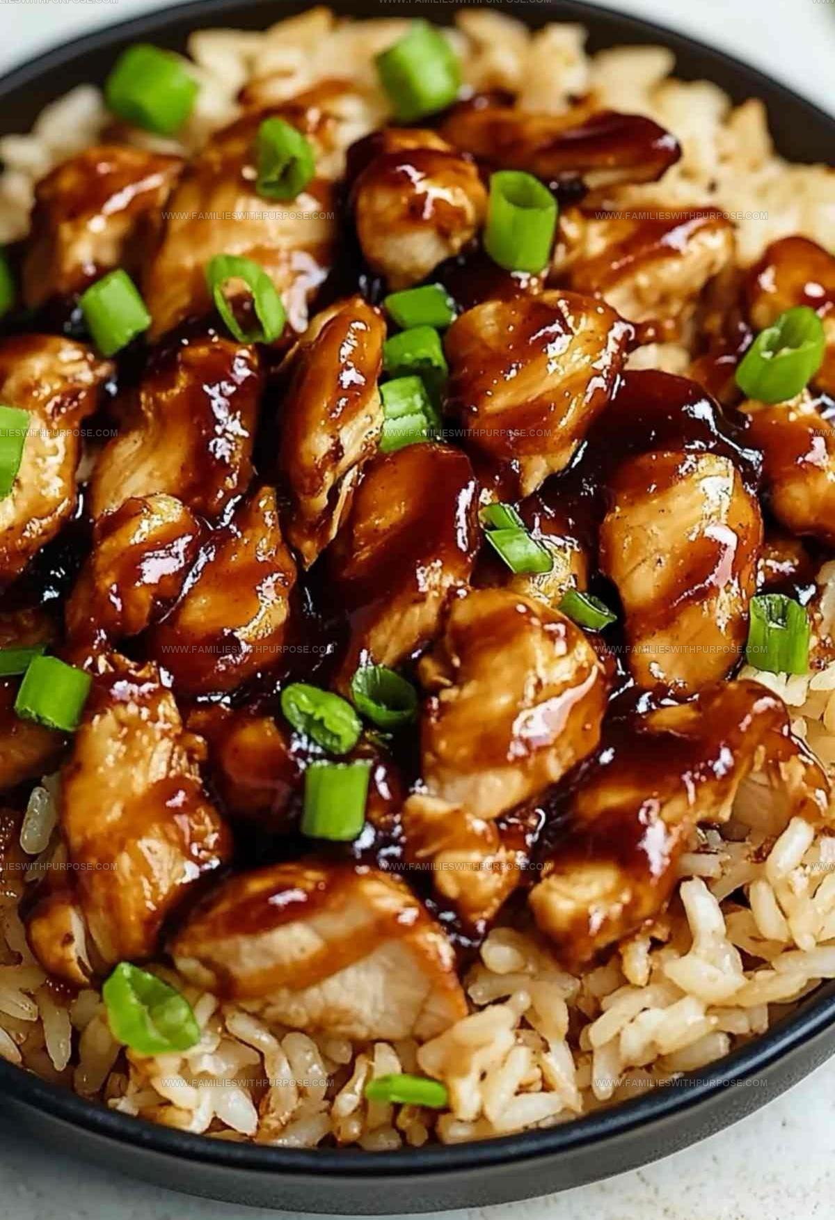 Sweet-Sauced Honey BBQ Chicken Rice Recipe