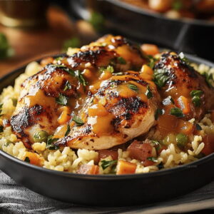 Comfort Style Smothered Chicken And Rice Recipe