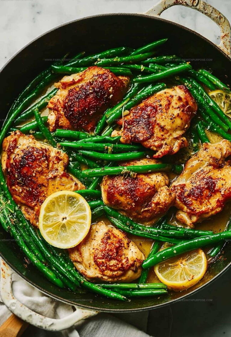 Garlic Butter Chicken with Green Beans Recipe
