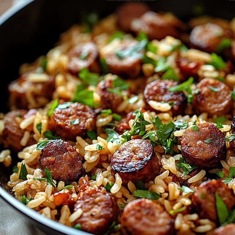 One-Pan Cajun Sausage And Rice Skillet Recipe