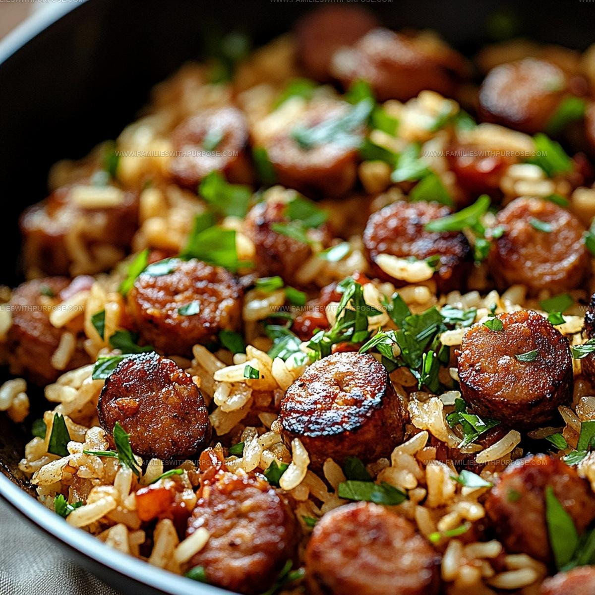 One-Pan Cajun Sausage And Rice Skillet Recipe