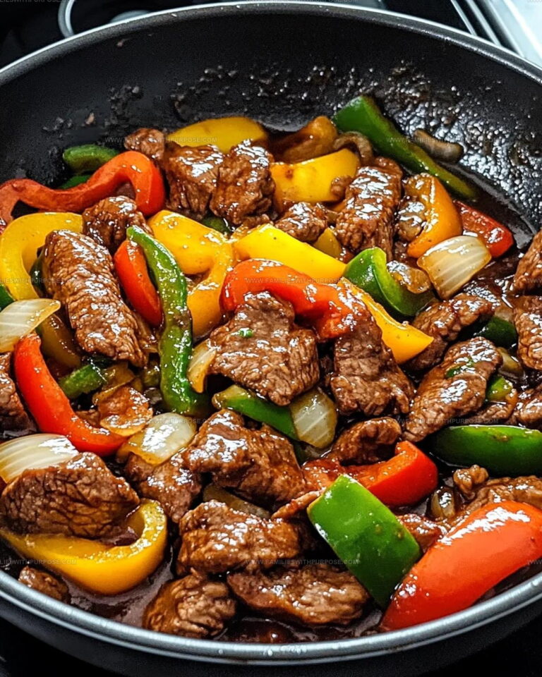 Pepper Steak with Bell Peppers and Onions Recipe