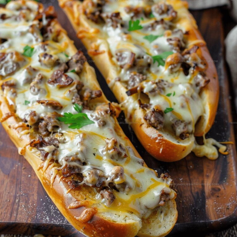 Philly Cheesesteak Cheesy Bread Recipe