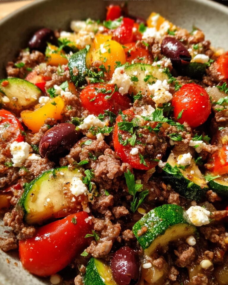 Mediterranean Herb Ground Beef Stir Fry Recipe