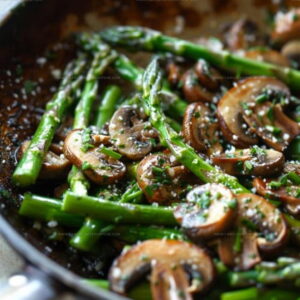 Sauteed Asparagus and Mushrooms Recipe