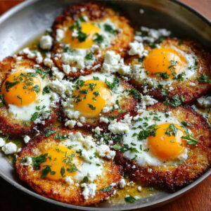 Crispy Cheese Crispy Feta Fried Eggs Recipe