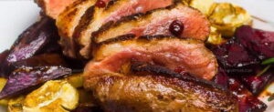 Seared Duck Breast with Glazed Root Vegetables Recipe