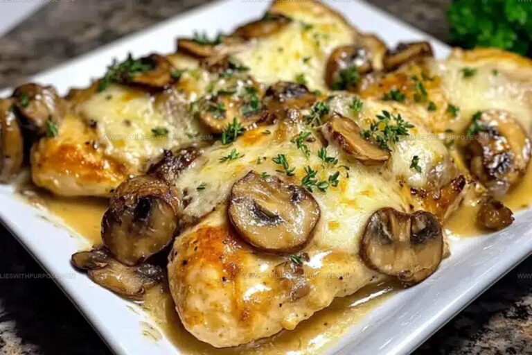 Creamy Mushroom Asiago Chicken Recipe