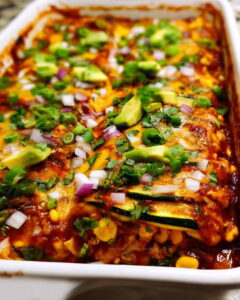Zucchini Enchilada Casserole Recipe