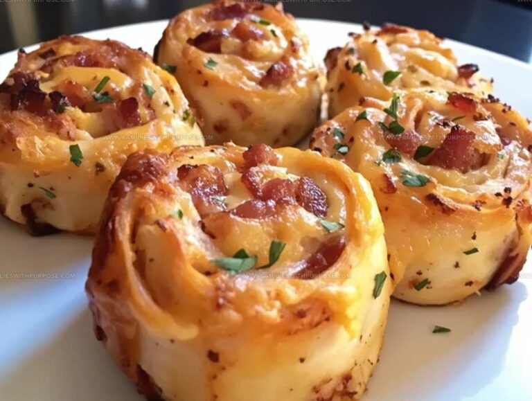 Cheesy Bacon Chicken Pinwheels Recipe